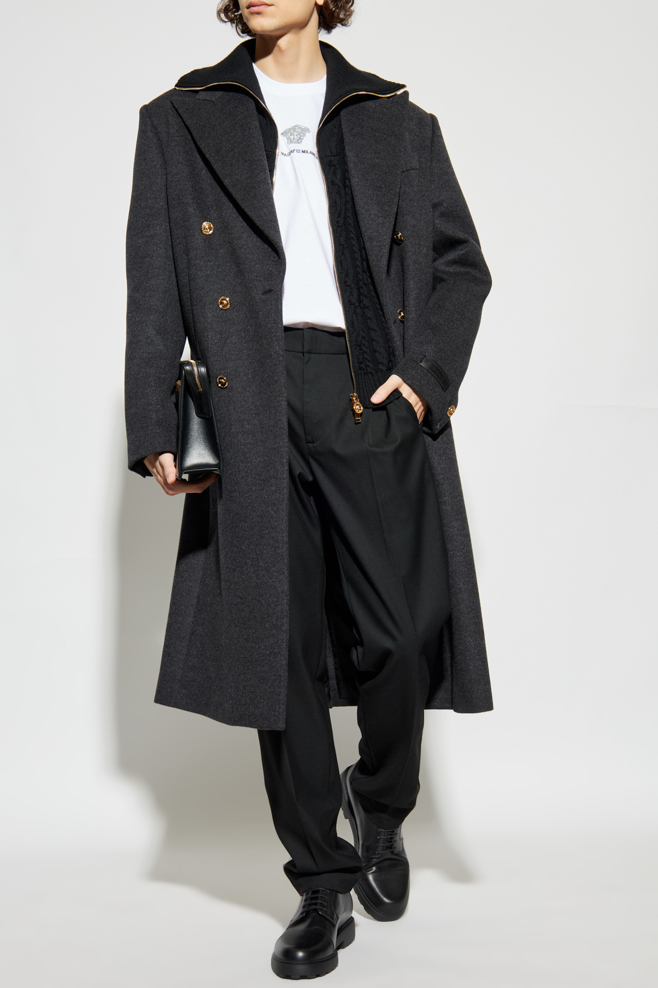 Versace Double-breasted coat | Men's | Vitkac